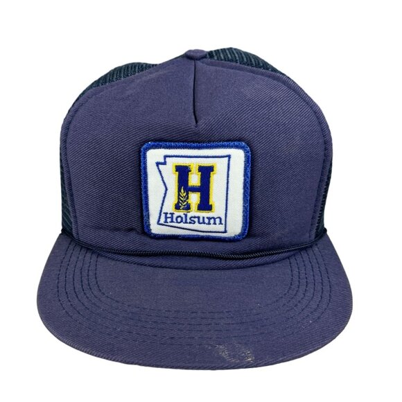 Vintage Capital Caps Blue Trucker Hat Snapback Cap Holsum Bakery Arizona - Picture 1 of 7